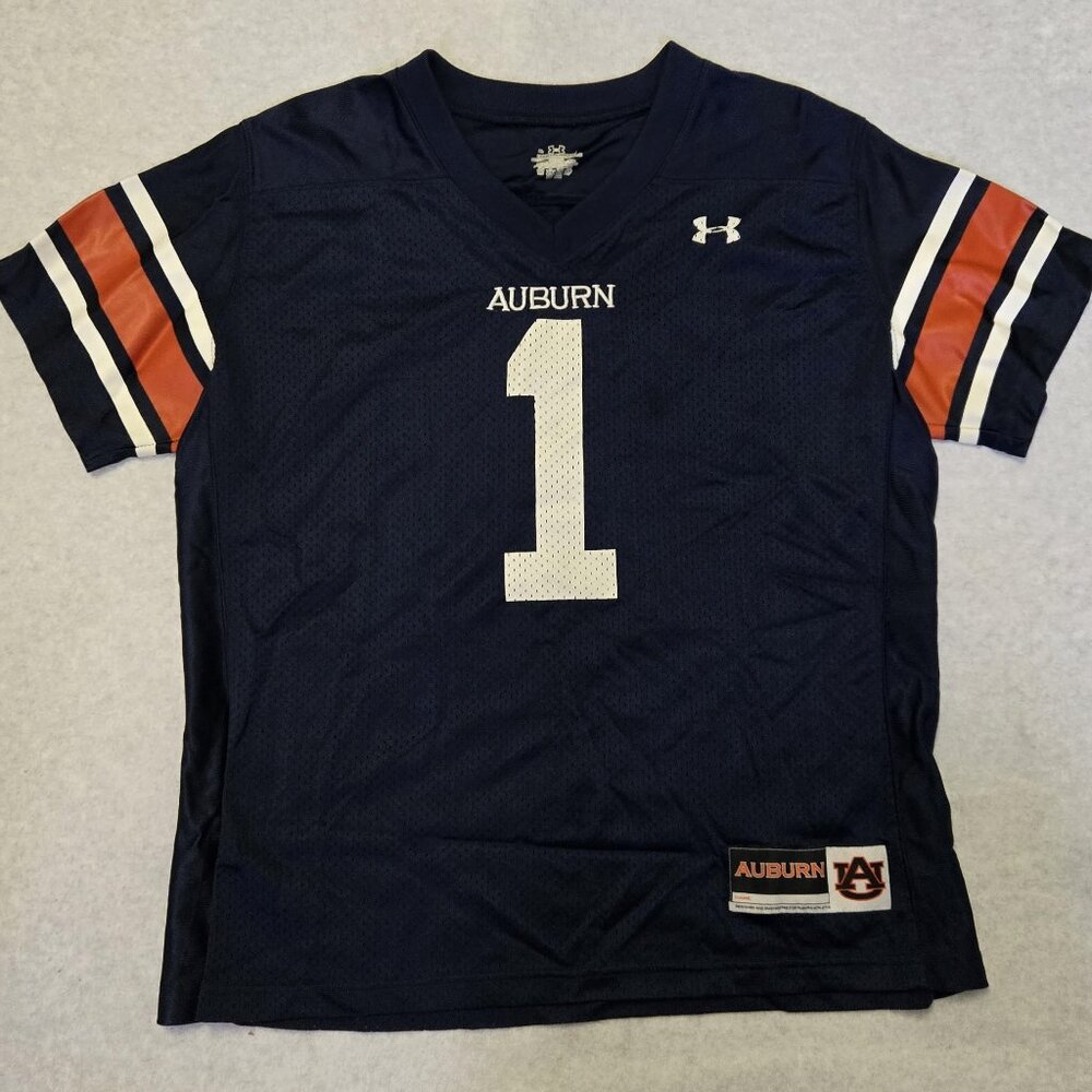 Under Armour Auburn Tigers Mens XL Navy  Football Jersey